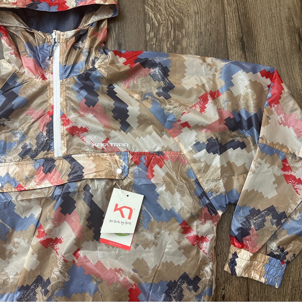 Kari Traa Breathable Loose Waterproof Shell Jacket Women’s Size M Multicolour - Picture 2 of 11